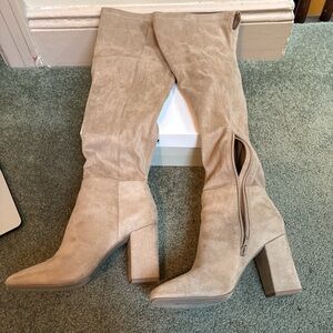 BP Nordstrom Tan Over the Knee Boots